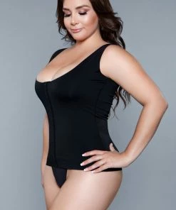 Be Wicked LINGERIE Miraculous Shapewear Top Black