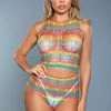 Be Wicked LINGERIE Bare It All Rainbow Bodystocking 2 Be Wicked LINGERIE Bare It All Rainbow Bodystocking