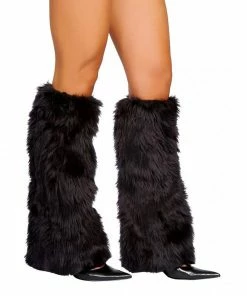 Roma Costume Faux Fur Leg Warmers ACCESORIES