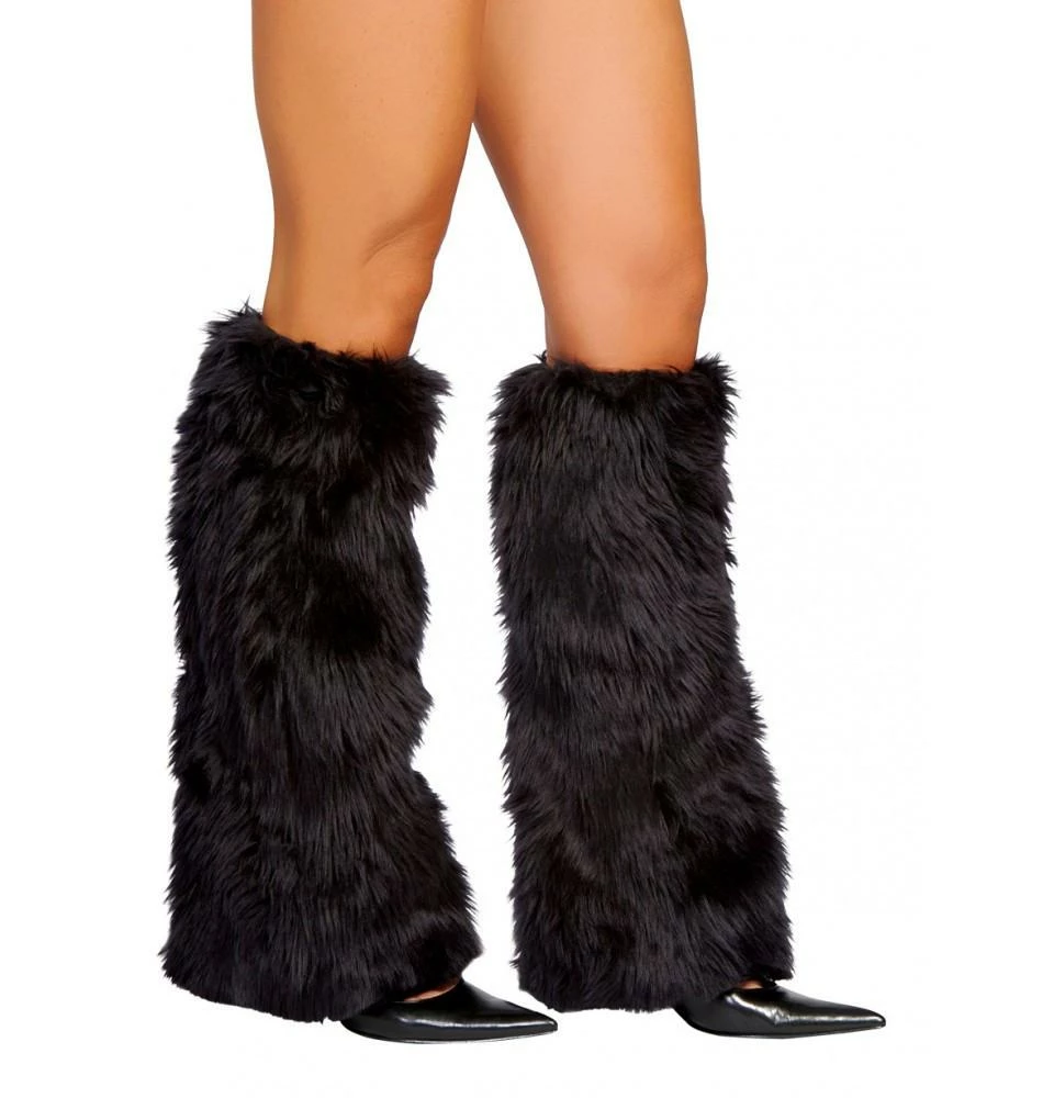 Roma Costume Faux Fur Leg Warmers ACCESORIES 4 Roma Costume Faux Fur Leg Warmers ACCESORIES