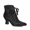 Ellie Shoes Lace Ankle Boot With Laces