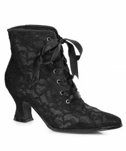 Ellie Shoes Lace Ankle Boot With Laces