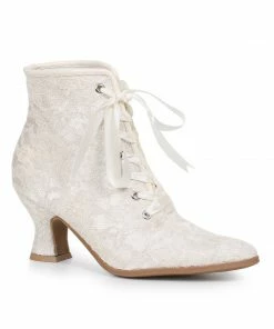 Ellie Shoes Lace Ankle Boot With Laces