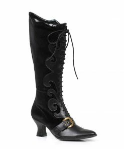 Ellie Shoes Victorian Boot With Lace Up