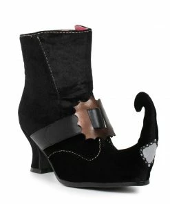 Ellie Shoes Velvet Elf Ankle Boot