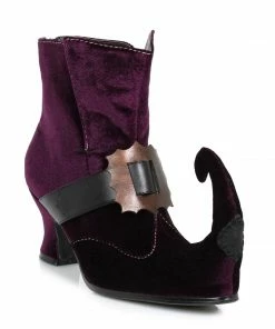 Ellie Shoes Velvet Elf Ankle Boot