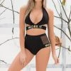 Espiral LINGERIE Work It Halter Top And High Waist Short Set