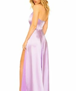 Roma Costume CLOTHING Maxi Length Satin Dress With High Slits And Deep Cut 9 Roma Costume CLOTHING Maxi Length Satin Dress With High Slits And Deep Cut