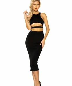 Roma Costume Underboob Cutout Bodycon Mini Dress CLOTHING