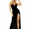 Roma Costume Maxi Length Velvet Dress With V-Wire Detail CLOTHING