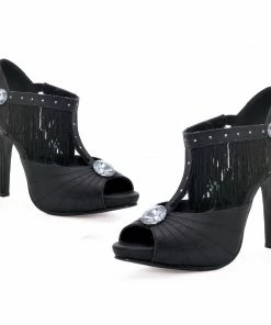 Ellie Shoes 4" Heel Sandal With Fringe