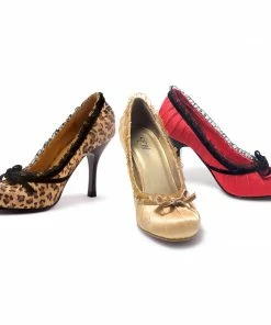 Ellie Shoes Satin Pump With Velvet Bow