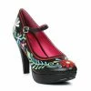 Ellie Shoes Flower Embroidery Toe Pump