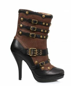 Ellie Shoes High Heel Steam Punk Bootie