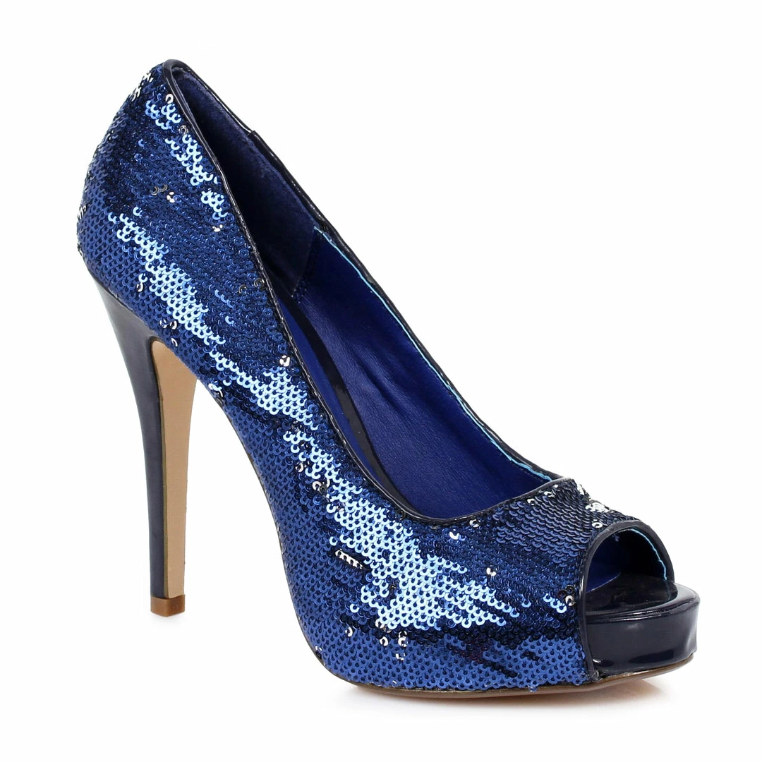 Ellie Shoes Open Toe Glitter Pump 4 Ellie Shoes Open Toe Glitter Pump