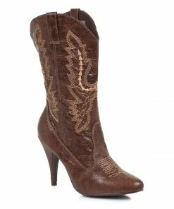 Ellie Shoes High Heel Ankle Cowgirl Boot 7 Ellie Shoes High Heel Ankle Cowgirl Boot