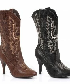 Ellie Shoes High Heel Ankle Cowgirl Boot