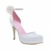 Ellie Shoes Closed Toe White Shoe With Strap