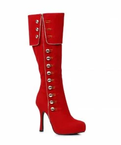 Ellie Shoes Knee High Button Up Boot