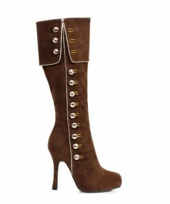 Ellie Shoes Knee High Button Up Boot