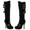 Ellie Shoes Microfiber Knee High Boot With Buckles 1 Ellie Shoes Microfiber Knee High Boot With Buckles
