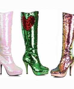 Ellie Shoes Mermaid Flip Sequins Boot