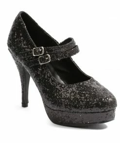 Ellie Shoes Double Strap Glitter Mary Jane