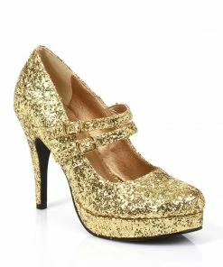 Ellie Shoes Double Strap Glitter Mary Jane