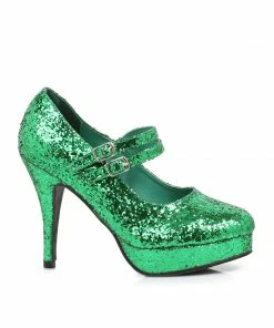 Ellie Shoes Double Strap Glitter Mary Jane