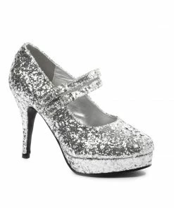 Ellie Shoes Double Strap Glitter Mary Jane
