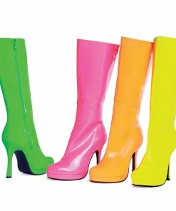 Ellie Shoes Knee High Neon Boot
