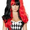 Roma Costume ACCESORIES Black Red Wig 2 Roma Costume ACCESORIES Black Red Wig