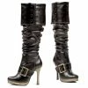 Ellie Shoes Knee High Ruched Boot