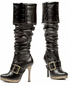 Ellie Shoes Knee High Ruched Boot