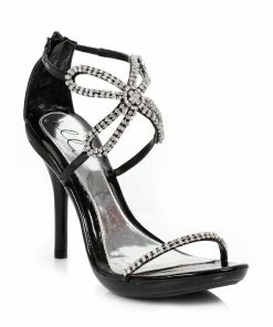 Ellie Shoes Rhinestone Flower Sandal