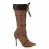 Ellie Shoes Knee High Boot With Fur