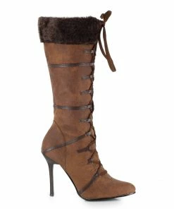 Ellie Shoes Knee High Boot With Fur