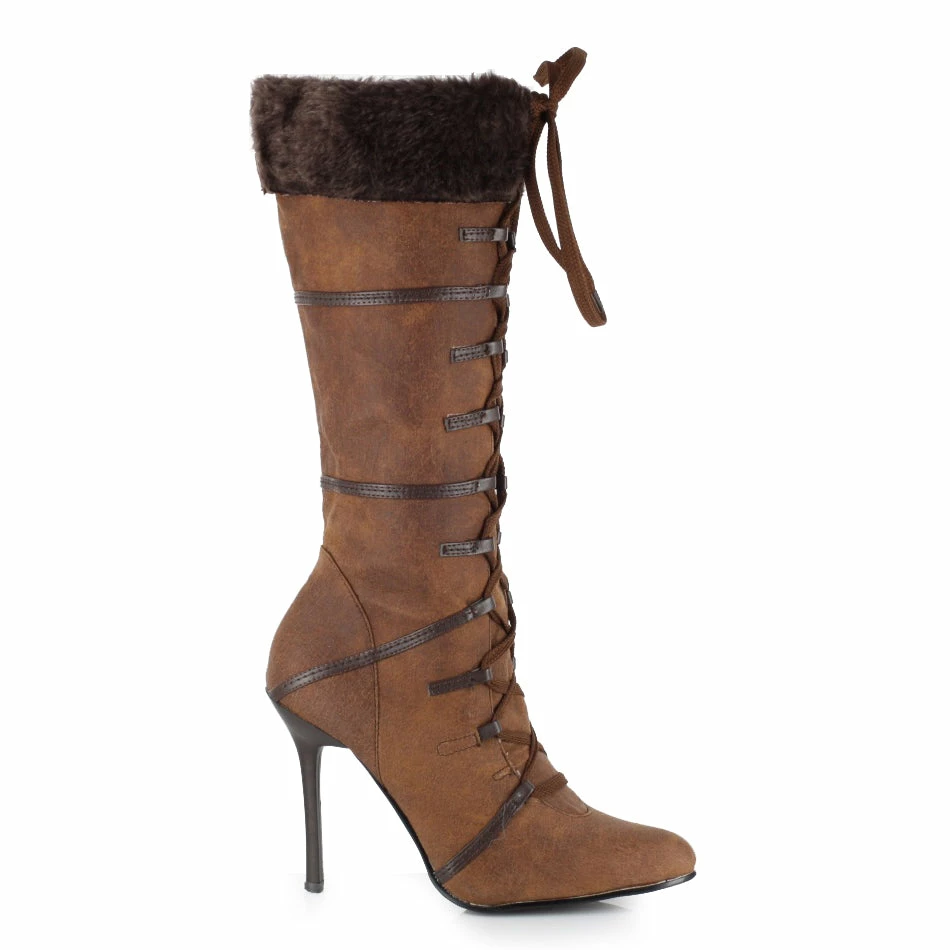Ellie Shoes Knee High Boot With Fur 3 Ellie Shoes Knee High Boot With Fur