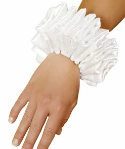 Roma Costume Ruffled Wrist Cuffs Gloves