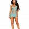 Elegant Moments LINGERIE Dusty Turquoise Babydoll