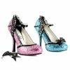 Ellie Shoes Glitter High Heel Close Toe Shoe With Bow