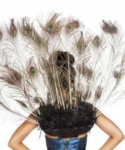 Roma Costume Costume Accessories Peacock Tail Feather
