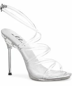 Ellie Shoes 4.5 Metallic Heel Strappy Sandal