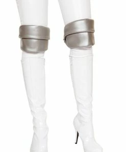 Roma Costume Silver Knee Pads Costume Accessories