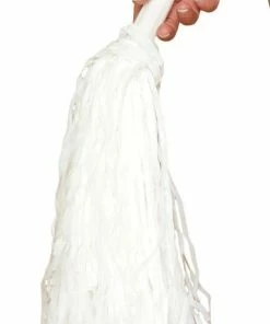 Roma Costume Pair Of White Pompoms Costume Accessories