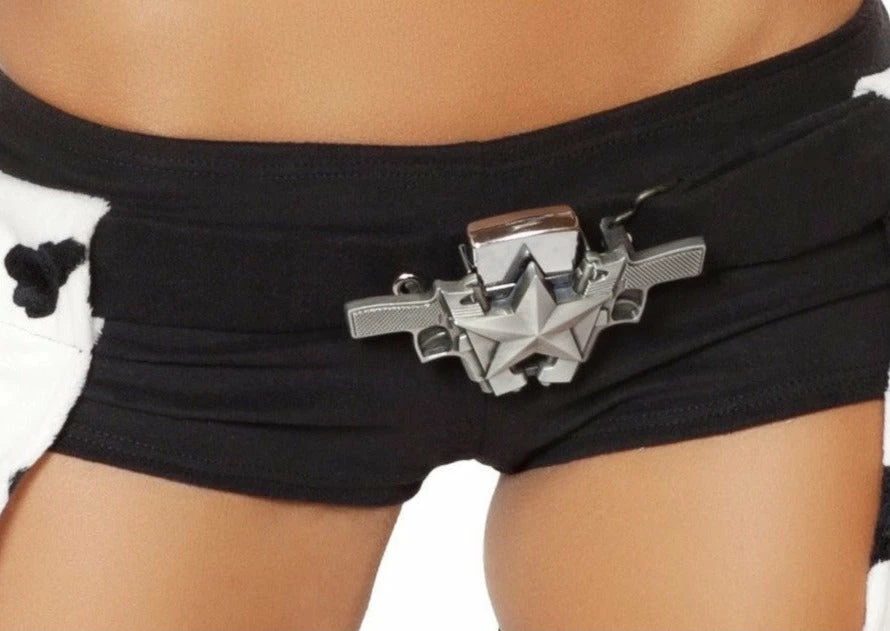 Roma Costume Double Gun Belt Buckle With Star Detail ACCESORIES 3 Roma Costume Double Gun Belt Buckle With Star Detail ACCESORIES