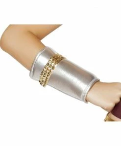 Roma Costume Wrist Cuffs With Gold Trim
