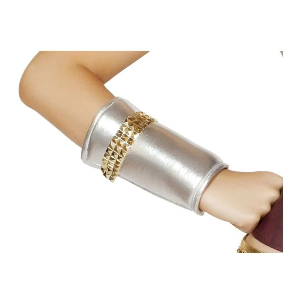 Roma Costume Wrist Cuffs With Gold Trim 3 Roma Costume Wrist Cuffs With Gold Trim