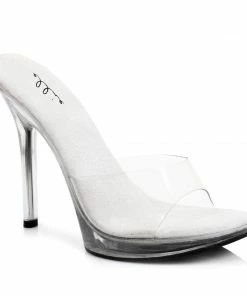 Ellie Shoes 5 Heel Clear Mule