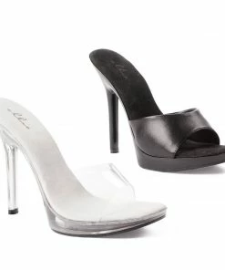 Ellie Shoes 5 Heel Clear Mule